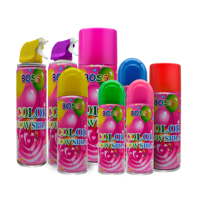 Kleur sneeuwspray kleur sneeuwschuim voor de Indiase holi -dag vieren